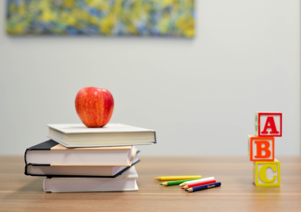 A child building early literacy through joyful activity
