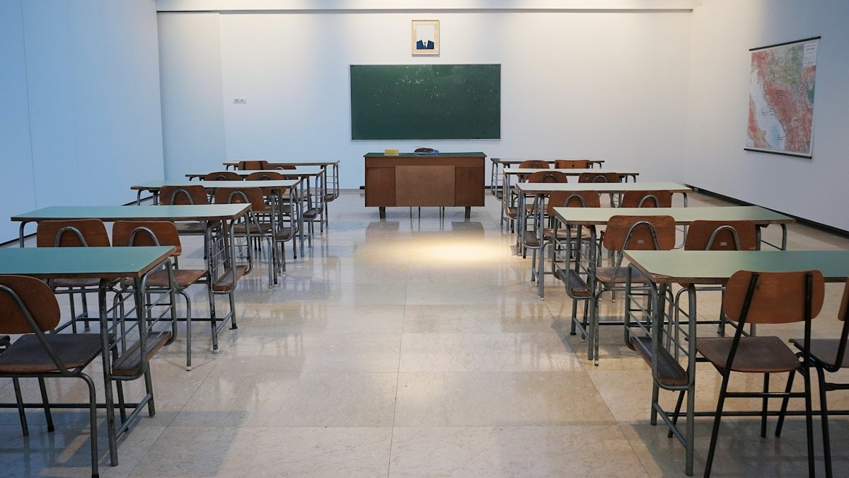 A classroom ready to welcome children at a new stage